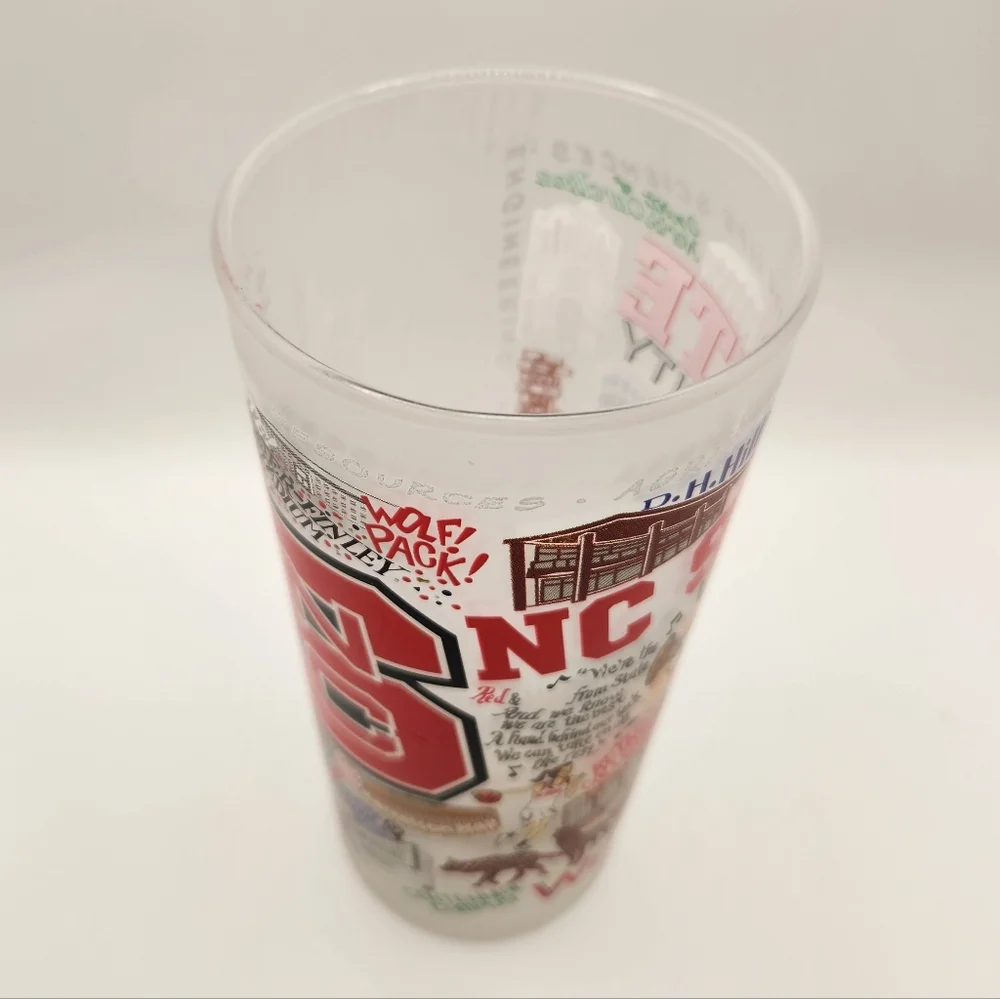 Catstudio NC State University Collegiate‎ Frosted Glass - Wolfpack Ncsu Raleigh